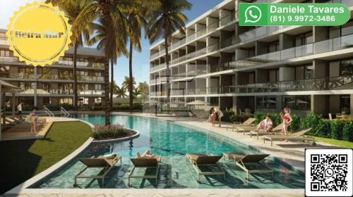 Praia de Antunes - Apartamento com 02 quartos - Maragogi