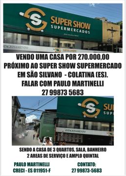 Venda de Casa em Colatina 