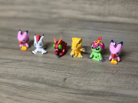 Digimon Action Figures - 6 peças