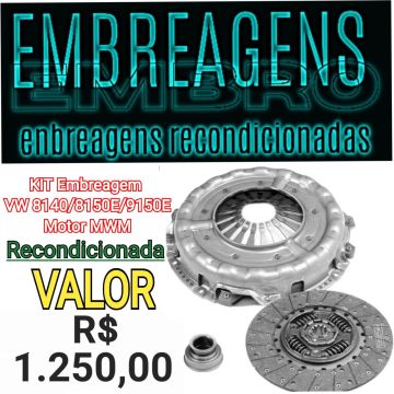 EMBREAGEM CAMINHÃO VW 8140 / 8150 E / 9150 E