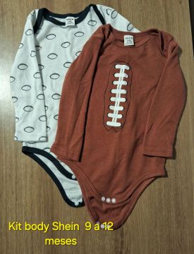 Kit Body Shein Bebê 9 a 12 meses