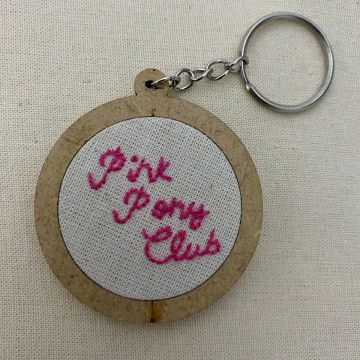 Chaveiro bordado Pink Pony Club - Chappell Roan