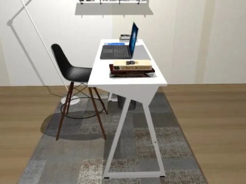 Mesa Not Clean Santoro Delluxe. Em Madeira Maciça L100CM X P35cm x A74CM.