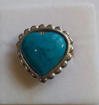 Anel azul turquesa vintage