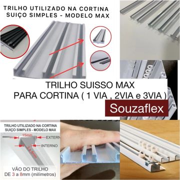 CORTINA ( Trilho SUISSO MAX  PARA CORTINA )
