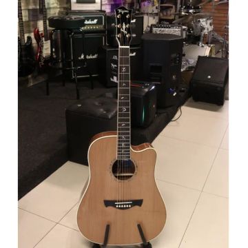  Violão Tagima Folk Elétrico Aço Signature Juninho Afram Natural + Case Rígido