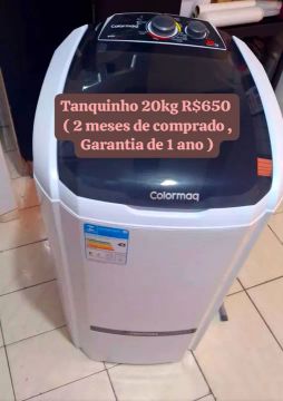 Tanquinho 20kg Colormaq - 2 meses de uso - Garantia de 1 ano