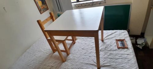 Mesa e Cadeira Infantil - Madeira - 