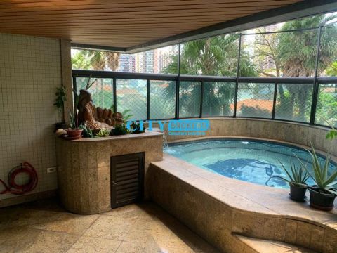 Apartamento vende ou alugar c/ 4 suítes, com 6 dormitórios, 5 vagas, 378m² Jardim Anália F