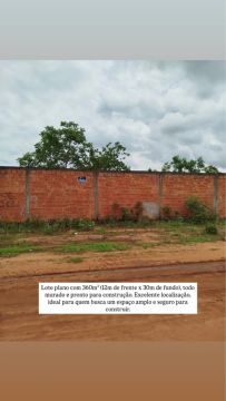 Lote Murado 360m² - Pronto para Construir!