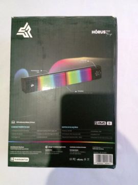 Soundbar Horus RGB 2.1 com Bluetooth - Novo