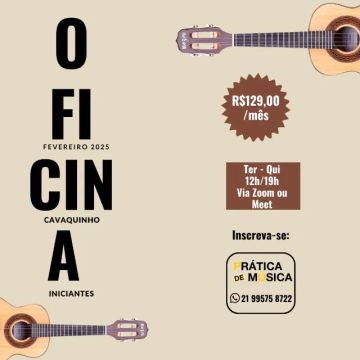 OFICINA DE CAVAQUINHO P/ INICIANTES