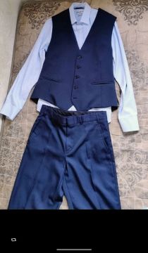 Conjunto Social Azul Marinho