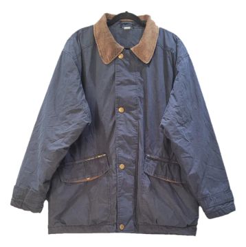Jaqueta acolchoada masculina azul-marinho tamanho G