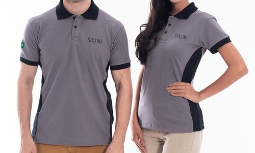Camisa polo com recorte 