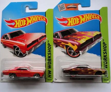 hot wheels oferta 2 minis 1974 brazilian dodge charger - antigo