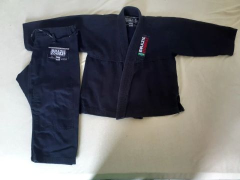 Kimono Jiu-Jitsu preto - infantil 