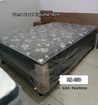 Cama Casal Espuma 10cm
