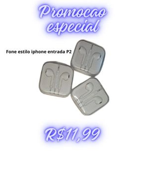 Fone de Ouvido P2 para iPhone - Promoção Especial!