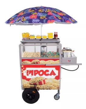 Carrinho de Pipoca Completo - Ideal para Negócios!