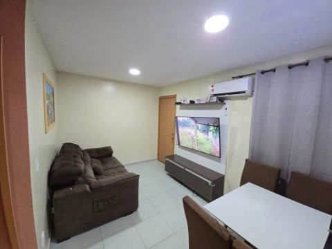 alugo este apartamento semi mobiliado no vista dos jatobas / planalto