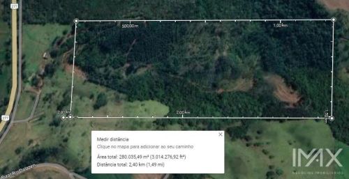 Área à venda nas proximidades da BR 277 em Matelândia, 360.000m2 por R 4.000.000,00.