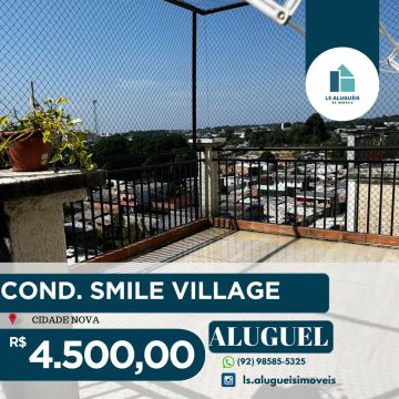 COND. SMILE VILLAGE - Imóvel para aluguel  com 3 quartos em Colônia Santo Antônio - Manaus