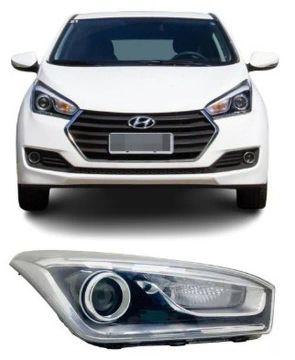 Farol LED HB20 2013 2014 a 2018 2019 DIREITO
