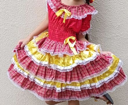 Vestido de quadrilha são João 