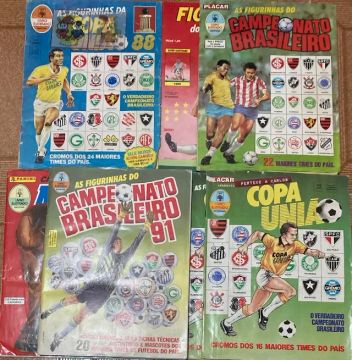 Álbum Copa União 87-88, Paulista 89, Brasileiro 89/91 e Copa do Mundo 90