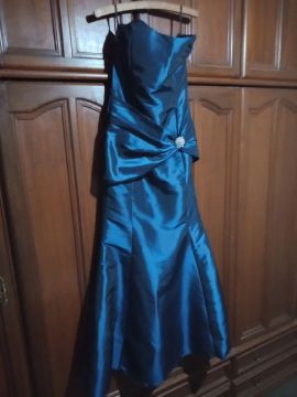 Vestido Longo Azul para Festa