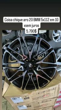 Aro 20 modelo BMW 2023 5x112  em 10 xsem juros furacão<br>