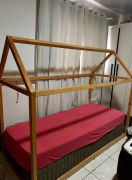 Cama casinha montessori solteiro 