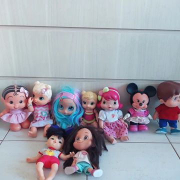 Lote  de Bonecas Duras  9  unidades Variadas Disney e outras   Lote de colecionador  em ót