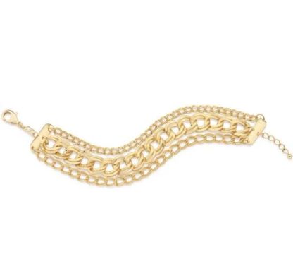PULSEIRA NOVA ROMMANEL BANHADA A OURO 18.