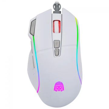 Mouse Digital Alliance Luna XS RM-177, RGB, DPI 7200, 8 Botões, Branco, Novo, Lacrado