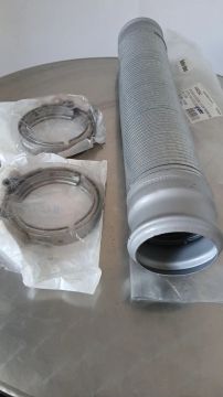 tubo flexível com braçadeira aço inox