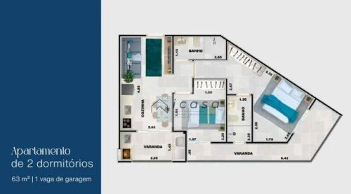 Apartamento com 2 dormitórios à venda, 62 m² por R$ 630.000,00 - Praia Grande - Ubatuba/SP