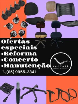 Cadeiras de Escritório- Reforma, Concerto e Manutenção