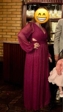 Vestido de festa fúcsia 
