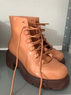 Bota Coturno Melissa Feminina Bege