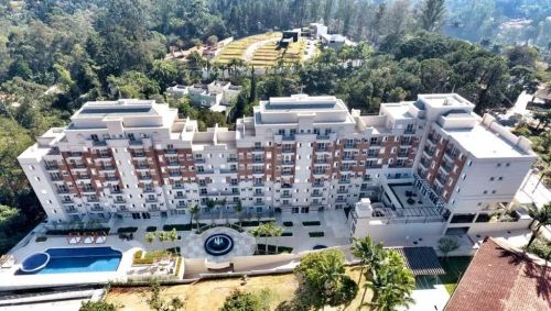 Apartamento com 1 dormitório para alugar, 38 m² por R$ 3.370,00/mês - Granja Viana - Cotia