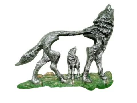 Porta Chaves Lobo 18cm