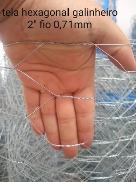 Tela para galinheiro - 2" fio 22 (0,71mm) 50x1,50