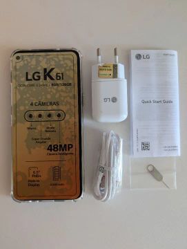 LG K61 4GB/128GB - Usado, ainda com a caixa! 