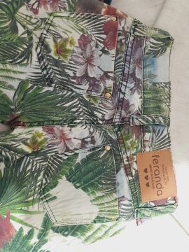 Calça Jeans estampada da marca FERANDA! Número 36