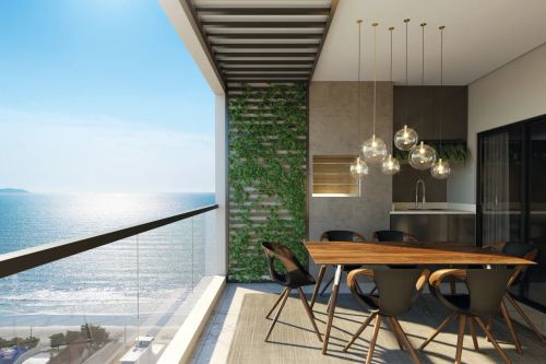 Apartamento com vista mar no Perequê, Porto Belo - entrega 2026