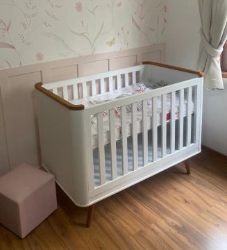 Berço Confort 30733 Branco Puppi Mobile com Colchão