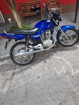 Titan 150 azul