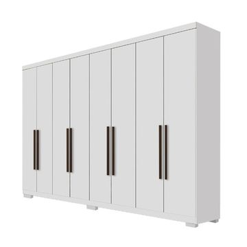 Guarda Roupa Milao 8Pts - Frete Grátis - 10x S/ Juros - Receba Hoje 